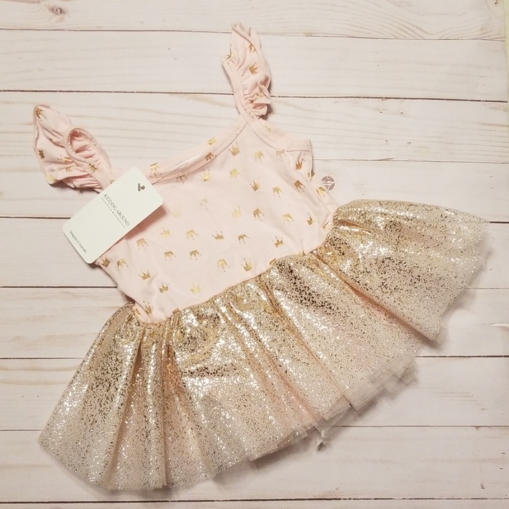 Kidding Around Ballarina with gold tutu